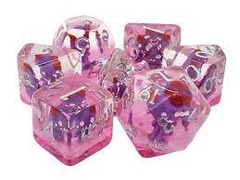 OSD 7 Piece DnD RPG Dice Set: Infused - Demon - Purple
